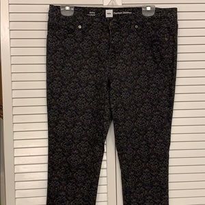 Mossimo Premium Black paisley print jean